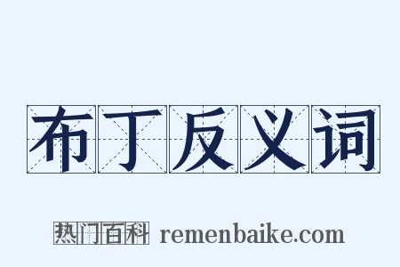 布丁反义词是什么意思的图片